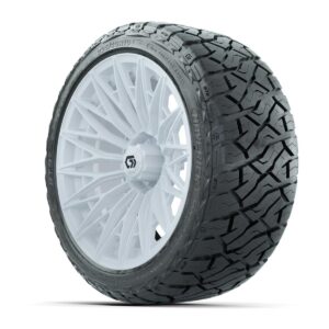 GTW® Blur Gloss White 16 in Wheels with 225/40-R16 Maverick Hybrid Tires – Full Set