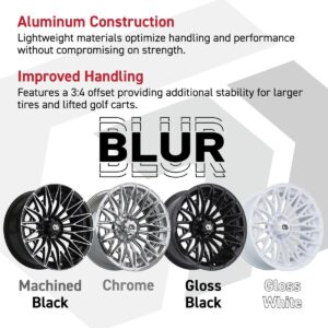 GTW® Blur Chrome 16 in Wheels with 225/40-R16 Mamba Street Tires – Full Set