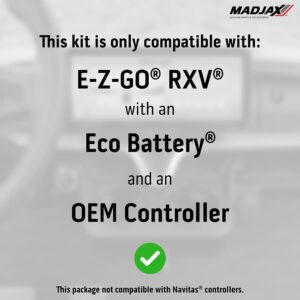 MadJax® Kinect™ Display Screen Kit for A/C motor EZGO RXV with Eco Battery Setup