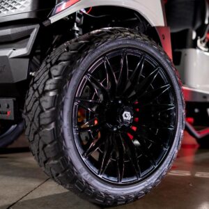 GTW® Blur Chrome 16 in Wheels with 225/40-R16 Maverick Hybrid Tires – Full Set