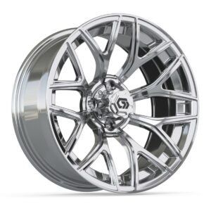 GTW® Monaco Chrome 16 in Wheels with 225/40-R16 Mamba Street Tires – Full Set