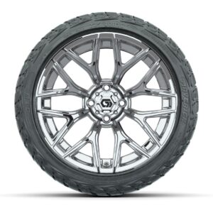 GTW® Monaco Chrome 16 in Wheels with 225/40-R16 Maverick Hybrid Tires – Full Set