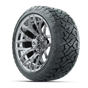 GTW® Monaco Chrome 16 in Wheels with 225/40-R16 Maverick Hybrid Tires – Full Set