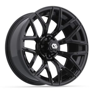 GTW® Monaco Gloss Black 16 in Wheels with 225/40-R16 Mamba Street Tires – Full Set