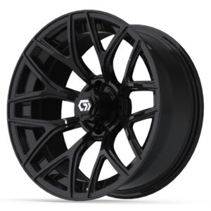 GTW® Monaco Gloss Black 16 in Wheels with 225/40-R16 Mamba Street Tires – Full Set