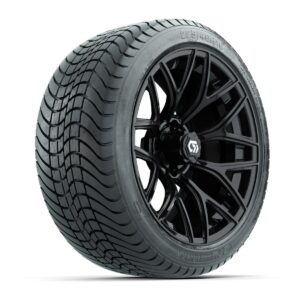 GTW® Monaco Gloss Black 16 in Wheels with 225/40-R16 Mamba Street Tires – Full Set