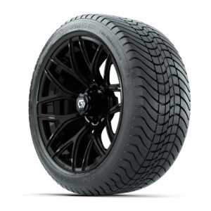 GTW® Monaco Gloss Black 16 in Wheels with 225/40-R16 Mamba Street Tires – Full Set