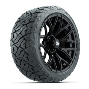 GTW® Monaco Gloss Black 16 in Wheels with 225/40-R16 Maverick Hybrid Tires – Full Set
