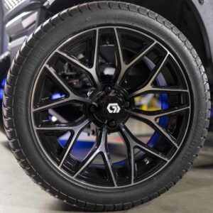 GTW® Monaco Gloss Black 16 in Wheels with 225/40-R16 Mamba Street Tires – Full Set