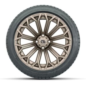 GTW® Phantom Matte Bronze 16 in Wheels with 225/40-R16 Mamba Street Tires – Full Set