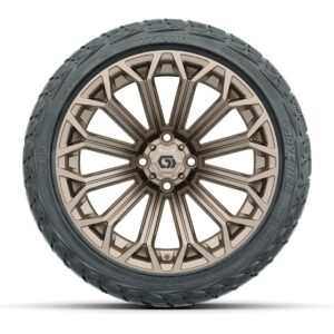 GTW® Phantom Matte Bronze 16 in Wheels with 225/40-R16 Mamba Street Tires – Full Set