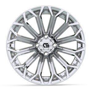 GTW® Phantom Chrome 16 in Wheels with 225/40-R16 Mamba Street Tires – Full Set