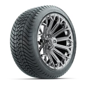 GTW® Phantom Chrome 16 in Wheels with 225/40-R16 Mamba Street Tires – Full Set