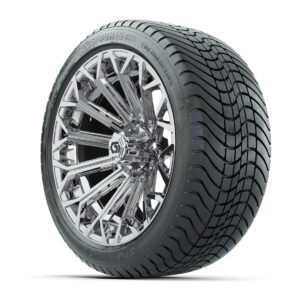 GTW® Phantom Chrome 16 in Wheels with 225/40-R16 Mamba Street Tires – Full Set