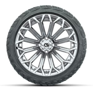 GTW® Phantom Chrome 16 in Wheels with 225/40-R16 Maverick Hybrid Tires – Full Set