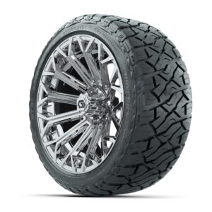 GTW® Phantom Chrome 16 in Wheels with 225/40-R16 Maverick Hybrid Tires – Full Set