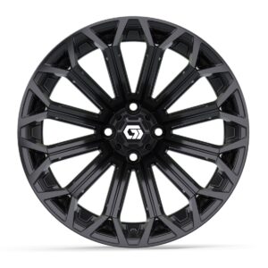 GTW® Phantom Gloss Black 16 in Wheels with 225/40-R16 Mamba Street Tires – Full Set