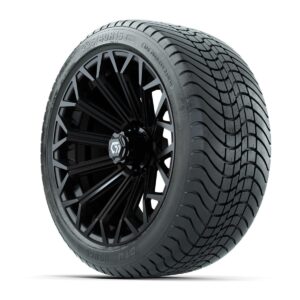 GTW® Phantom Gloss Black 16 in Wheels with 225/40-R16 Mamba Street Tires – Full Set