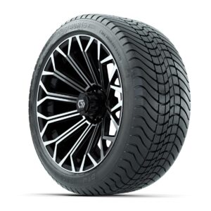 GTW® Phantom Black/Machined 16 in Wheels with 225/40-R16 Mamba Street Tires – Full Set