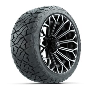 GTW® Phantom Black/Machined 16 in Wheels with 225/40-R16 Maverick Hybrid Tires – Full Set