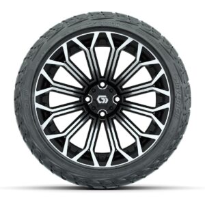 GTW® Phantom Black/Machined 16 in Wheels with 225/40-R16 Maverick Hybrid Tires – Full Set