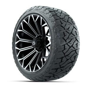 GTW® Phantom Black/Machined 16 in Wheels with 225/40-R16 Maverick Hybrid Tires – Full Set