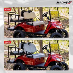 MadJax® Club Car Precedent/Tempo/Onward Black Aspen Front Seat Cushions