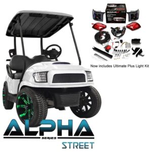 ALPHA Club Car Precedent Street Body Kit with Ultimate Plus Light Kit