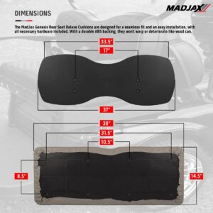 Club Car DS MadJax® Genesis 250 Rear Seat with Deluxe Seat Cushions (Years 2000-Up)