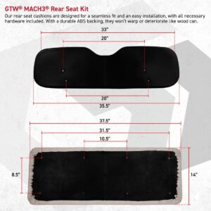 GTW® Mach3 Rear Seat Kit for Club Car DS – Choose Your Color